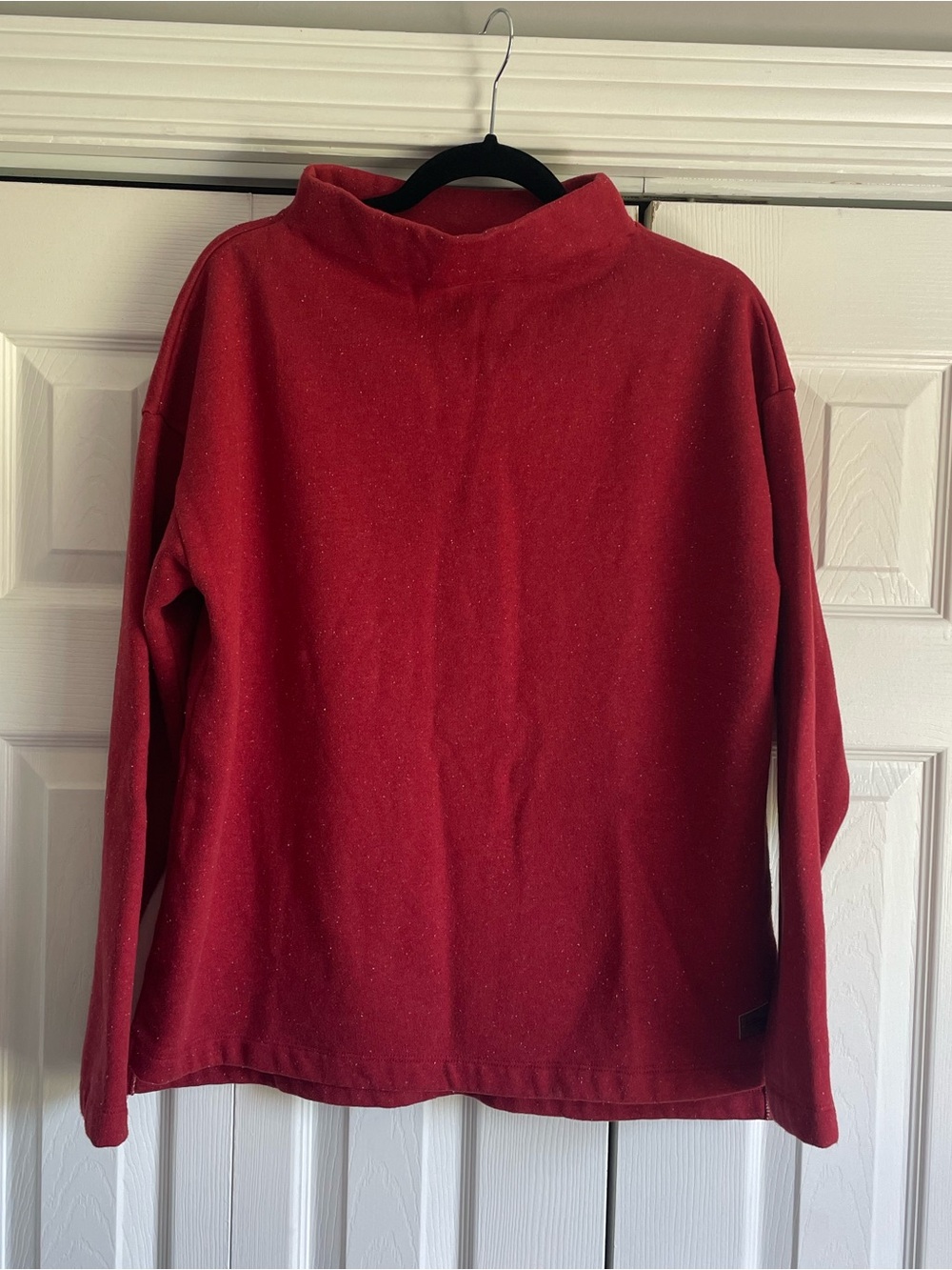 Women's Double L Soft Donegal Sweatshirt, Funnelneck